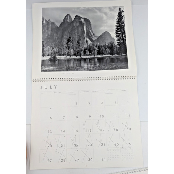 Ansel Adams 2003 & 2007 Wall Calendar Authorized Edition Photography Vintage - Picture 12 of 14